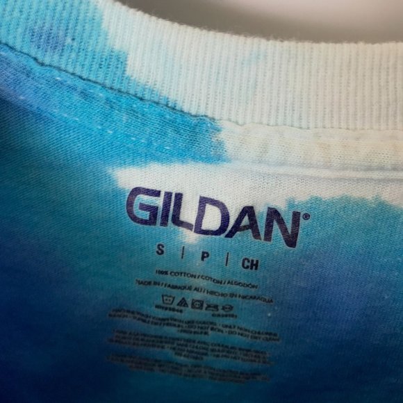 Gildan T Shirt Festive Trendy Tie Dye Tee Short Sleeve 100% Cotton Logo Adult - Picture 4 of 10